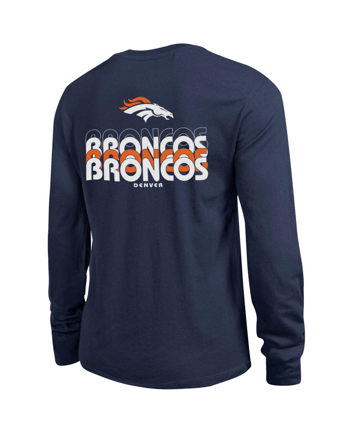 Champion Women's Navy Denver Broncos Core Long-Sleeve T-Shirt