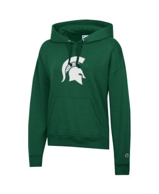 Women's Green Michigan State Spartans Powerblend Fleece Pullover Hoodie