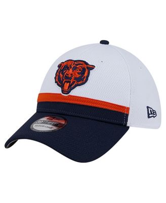 New Era - Men's White/Navy Chicago Bears Dashmark Rays 39THIRTY Flex Hat