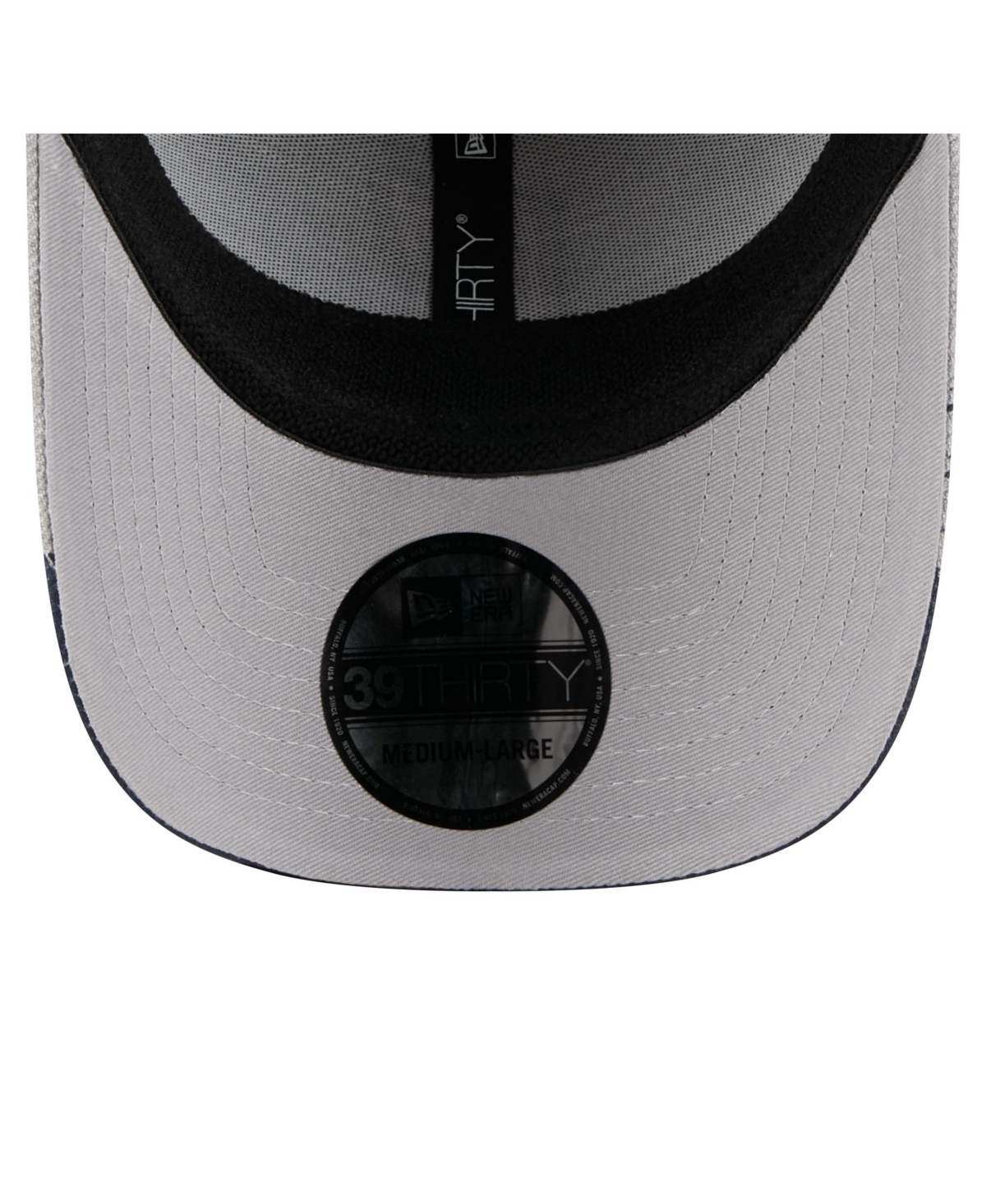 New Era Men's Gray Detroit Tigers Visor Paint Splatter 39THIRTY Flex Hat