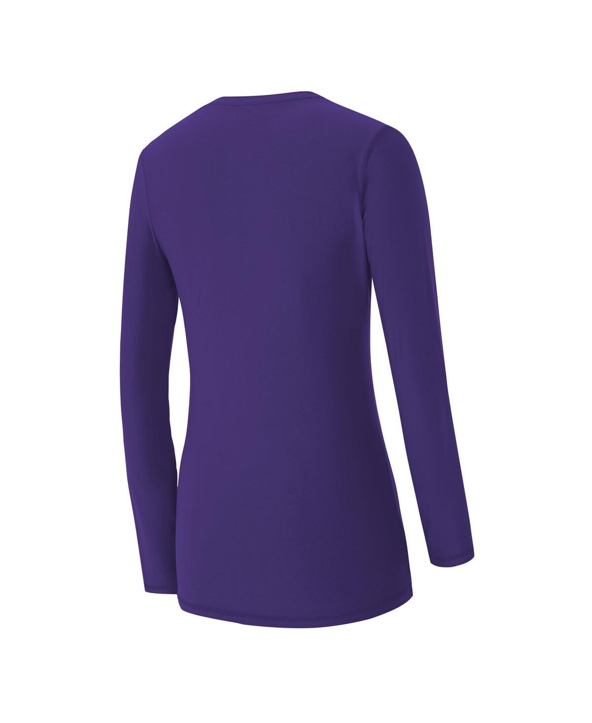 Concepts Sport Women's 2-piece Purple Minnesota Vikings Chestnut Long Sleeve T-shirt And Pants Sleep Set In Purple