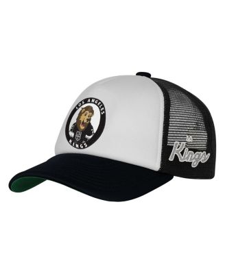 Mitchell & Ness - Big Boys and Girls White Los Angeles Kings Mascot Adjustable Trucker Hat
