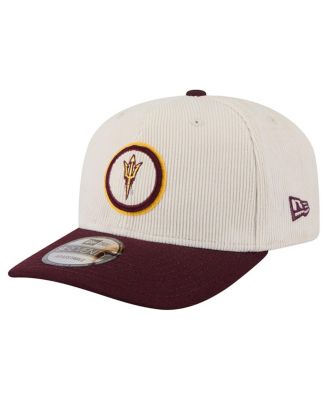 Men's Cream/Maroon Arizona State Sun Devils Loyal Corduroy 9SEVENTY Adjustable Hat