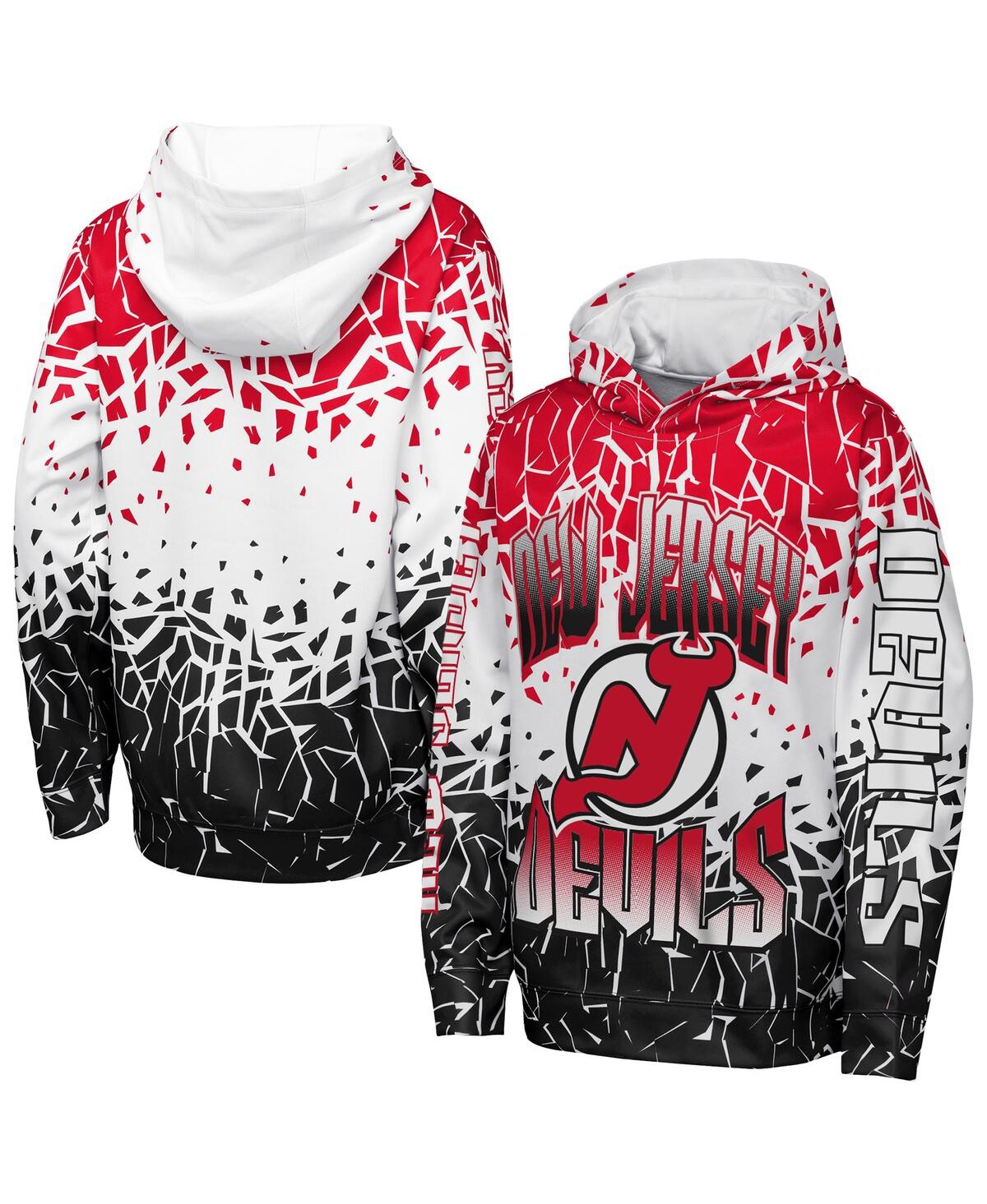 Outerstuff Big Boys And Girls Red New Jersey Devils Frozen Frenzy Hoodie In Red