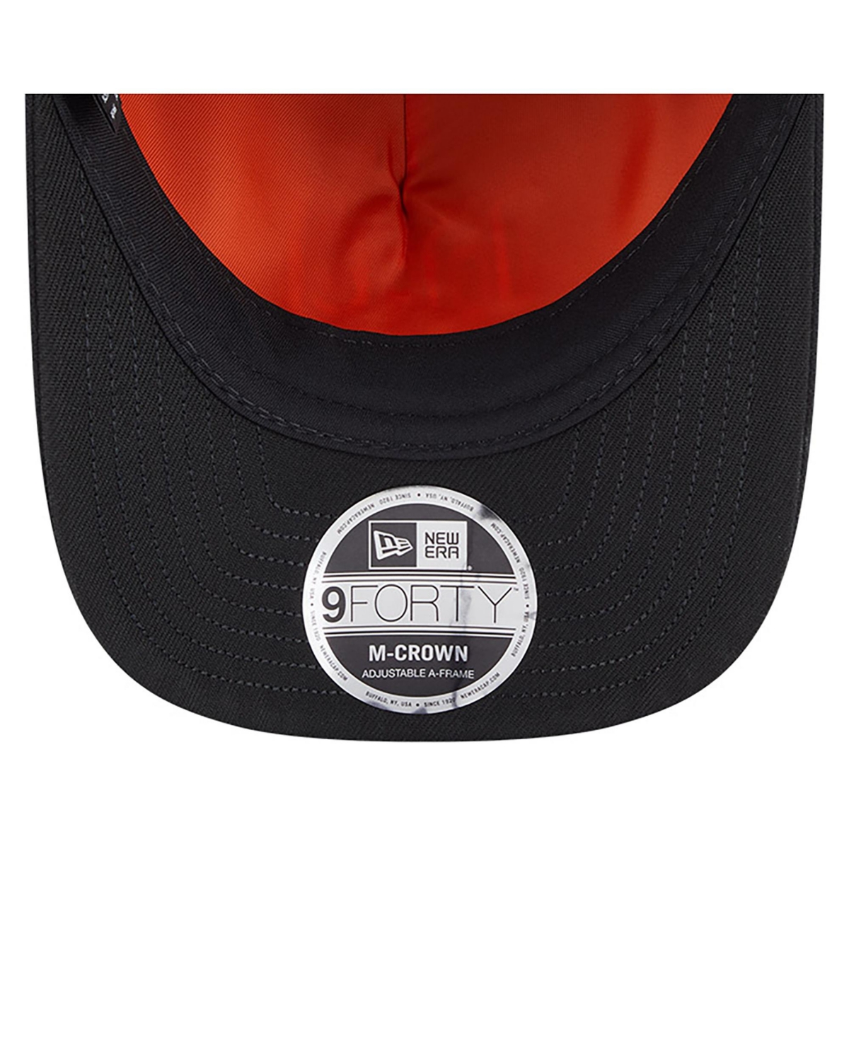 New Era x Alpha Industries Men's Black New York Giants A-Frame 9FORTY Adjustable Hat