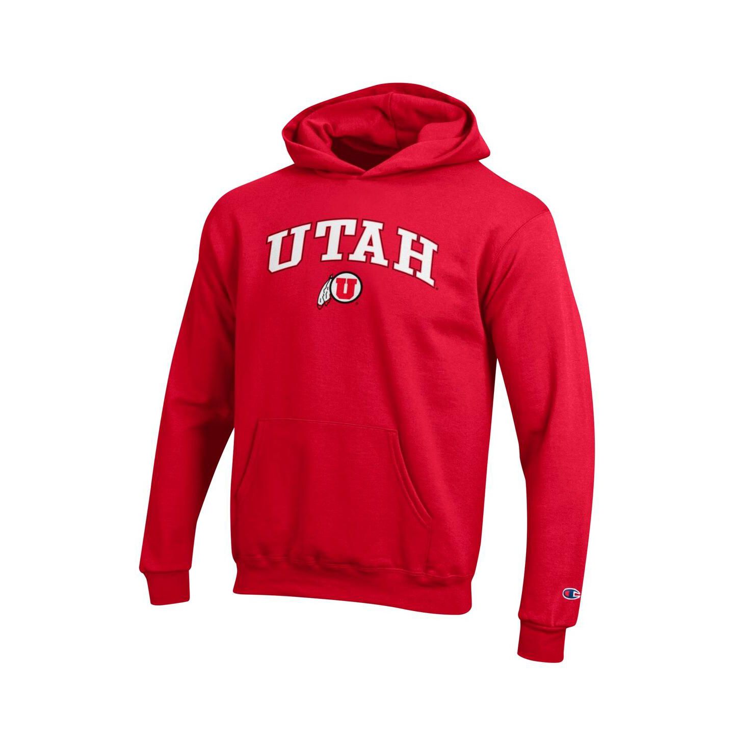 Детское худи Champion Red Utah Utes Campus Pullover — фото 3