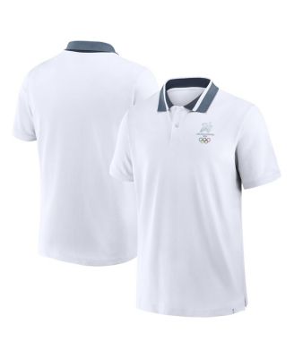 Fanatics - Men's White Milano Cortina 2026 Winter Olympics Tipped Polo Shirt