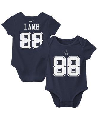 Nike - Baby Boys and Girls CeeDee Lamb Navy Dallas Cowboys Player Name Number Bodysuit