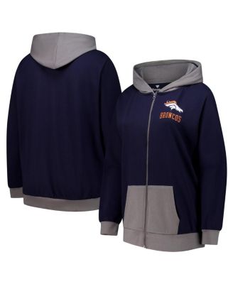 Fanatics - Women's Navy Denver Broncos Hit It Full-Zip Hoodie