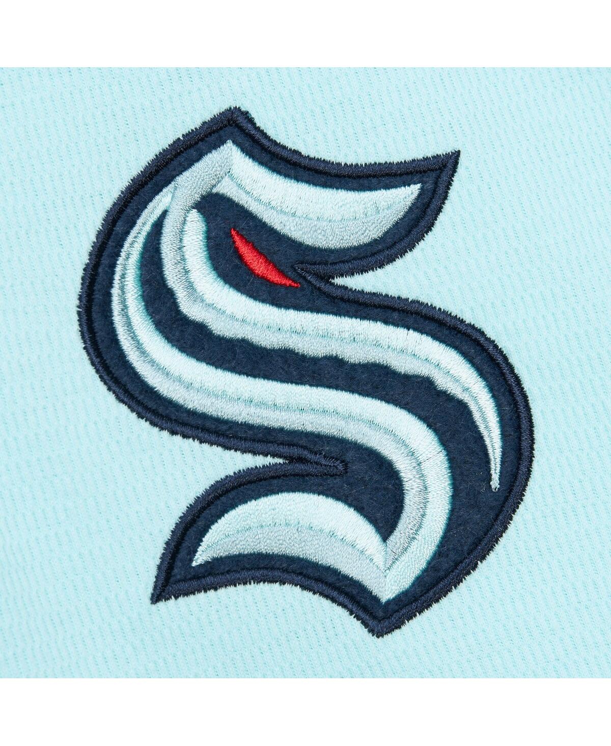 Mitchell & Ness Men's Light Blue Seattle Kraken Thermal Henley Long Sleeve T-Shirt