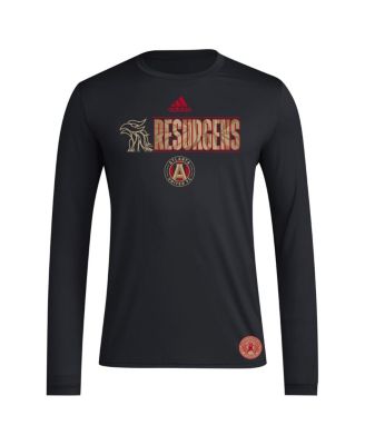 Men's Black Atlanta United FC 2024 Jersey Hook AEROREADY Long Sleeve T-Shirt