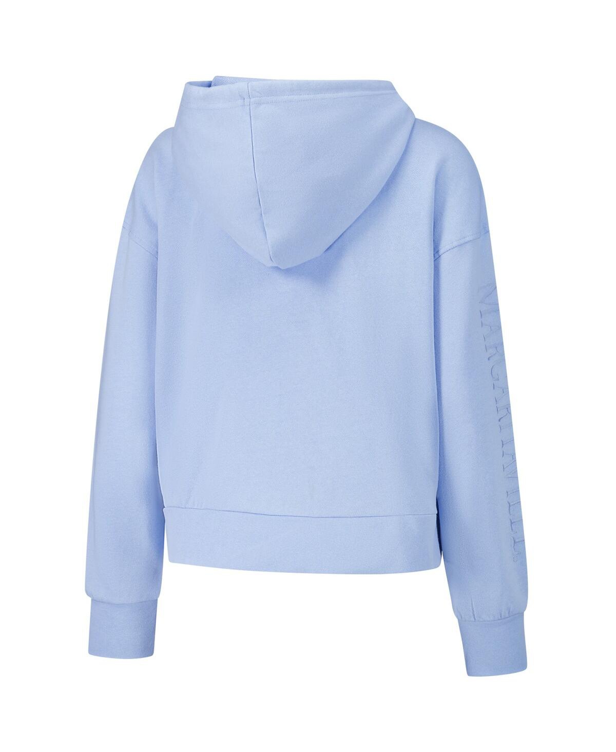 Margaritaville Women's Light Blue Dallas Cowboys Island Dream Solid Pullover Hoodie In Blue