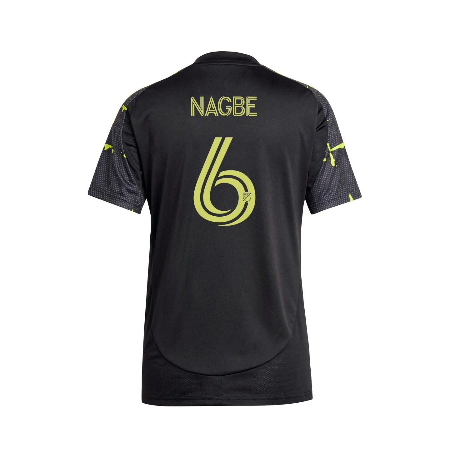 Женские топы adidas Darlington Nagbe Black Columbus Crew 2025 The Goosebumps Kit Replica Player Jersey — фото 2