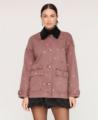 Avec Les Filles - Women's Spread Collar Barn Jacket