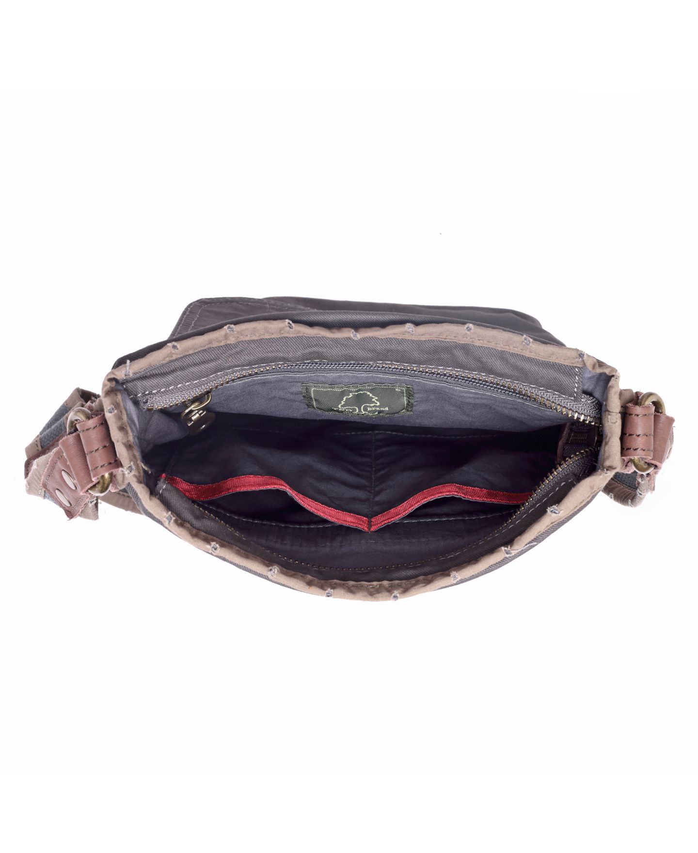 Женская сумка TSD BRAND Lake Toya Crossbody, цвет: Серый — фото 5