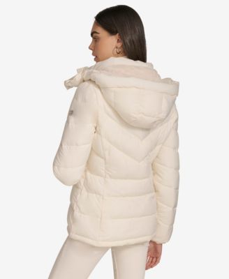 Women's Short Zip Front Puffer Jacket