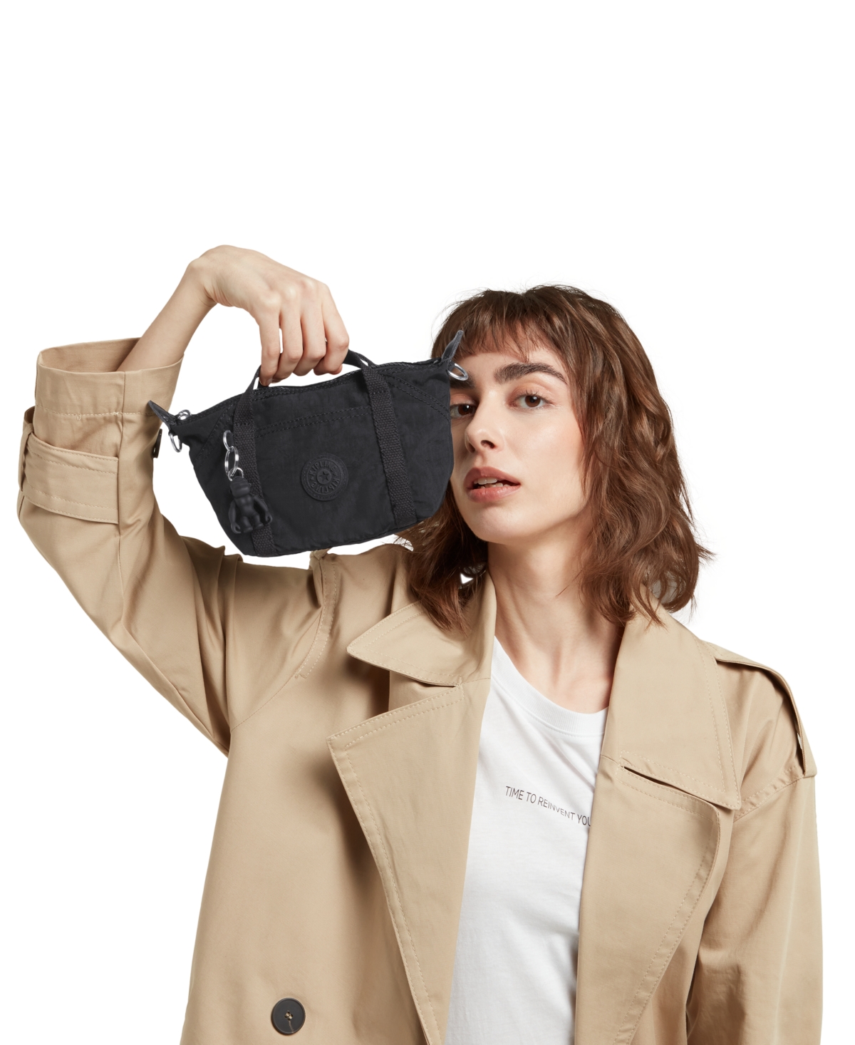 Kipling Art Compact Crossbody Bag In Black