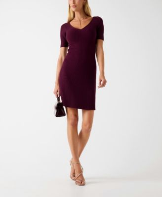 GUESS - Women's Short-Sleeve Seamless Sweater Dress