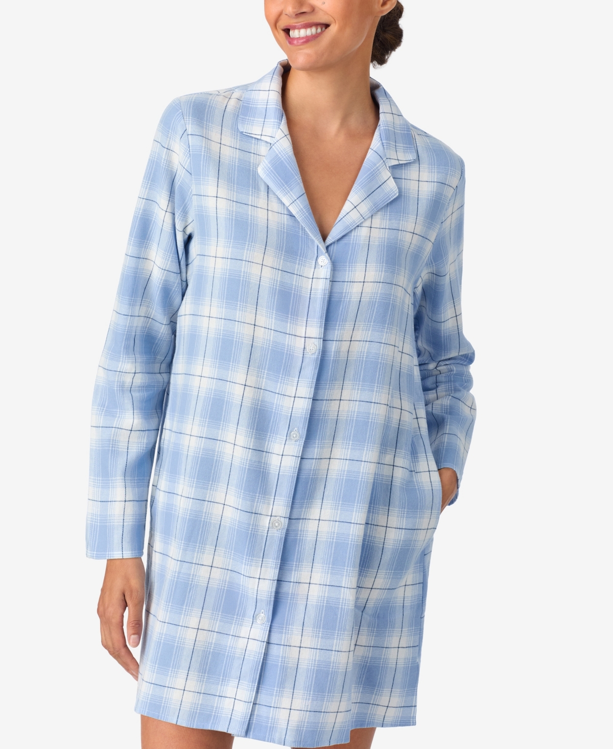 Aria Women's Long Sleeve Short Sleepshirt