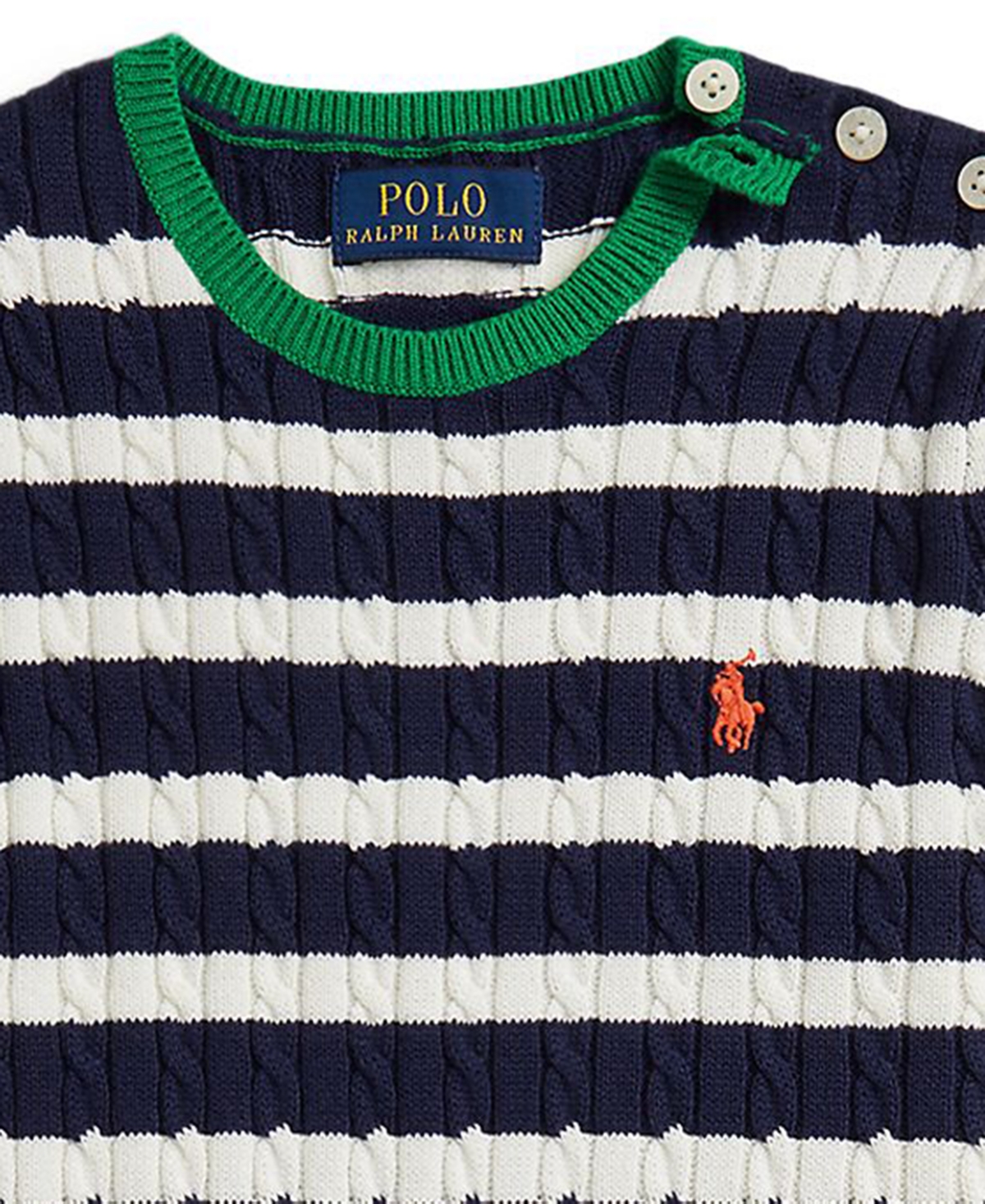 Polo Ralph Lauren Girls 2T-6X Striped Sweater and Skirt, 2-Piece Set