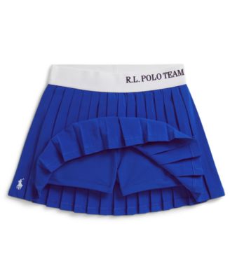 Girls' 2T-6X Polo Team Pleated Skort