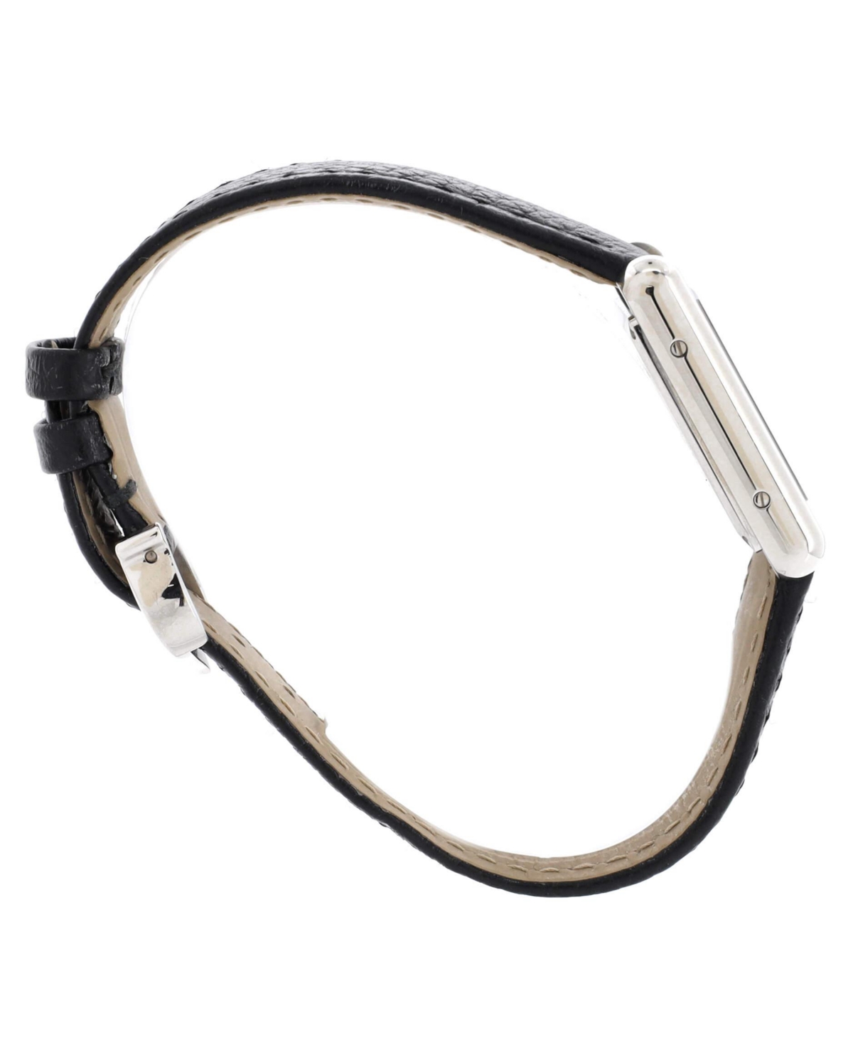 Pre-Owned Cartier Must de Cartier Tank Quartz Watch in Stainless Steel and Leather 22mm