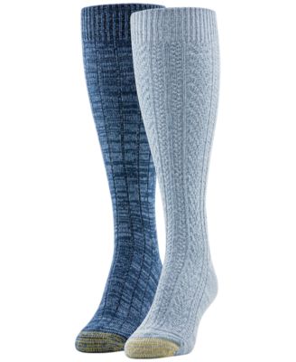 Women's 2-Pack Cable Knee High Socks