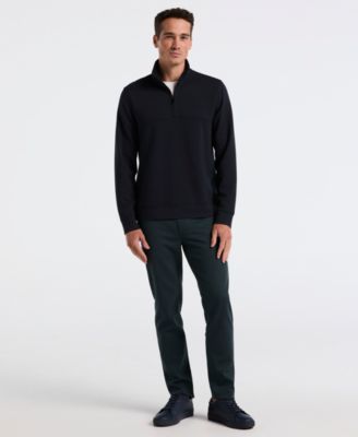 Men's Neoprene Quarter-Zip Long-Sleeve Sweater