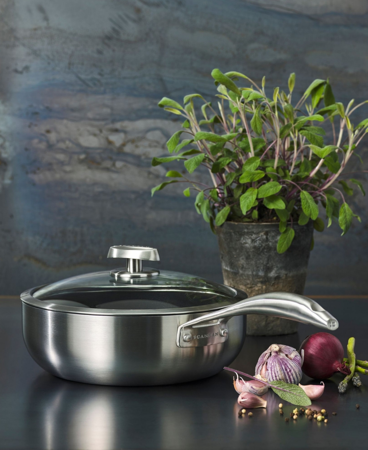 Scanpan Aluminum 4-Quart Deep Saute Pan