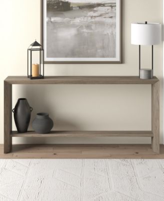 Osman 64" Wood Wide Rectangular Console Table