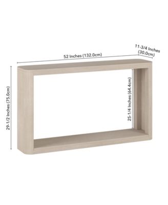 Kellan 52" Wood Wide Rectangular Console Table