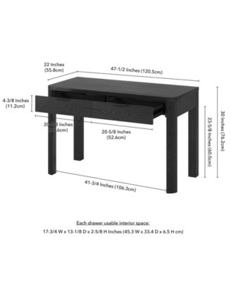 Lonsdale 48'' Wood Wide Rectangular Desk