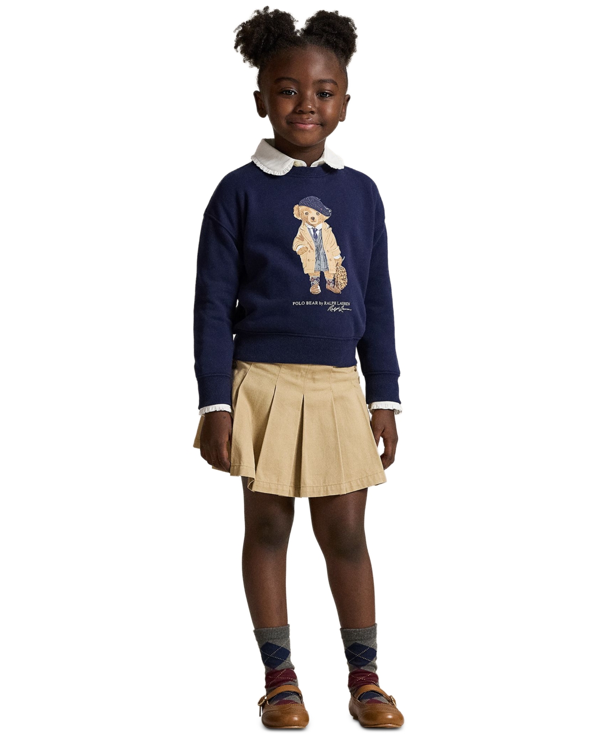 Polo Ralph Lauren Girls 2T-6X Crewneck Boxy Sweatshirt