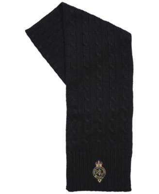 Cable Crest Patch Scarf