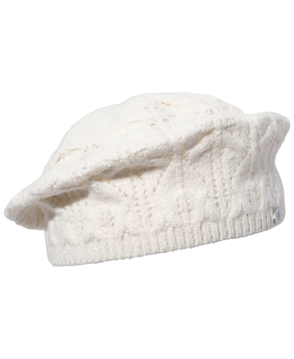 Ralph Lauren Pointelle Beret In White