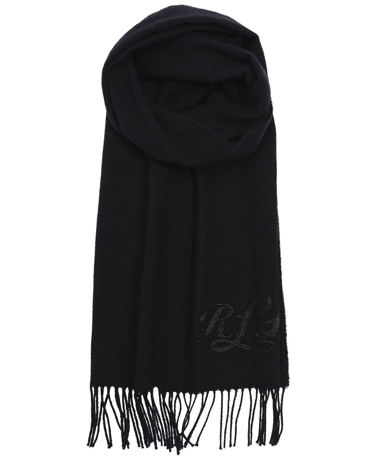 Lauren Ralph Beaded Logo Scarf