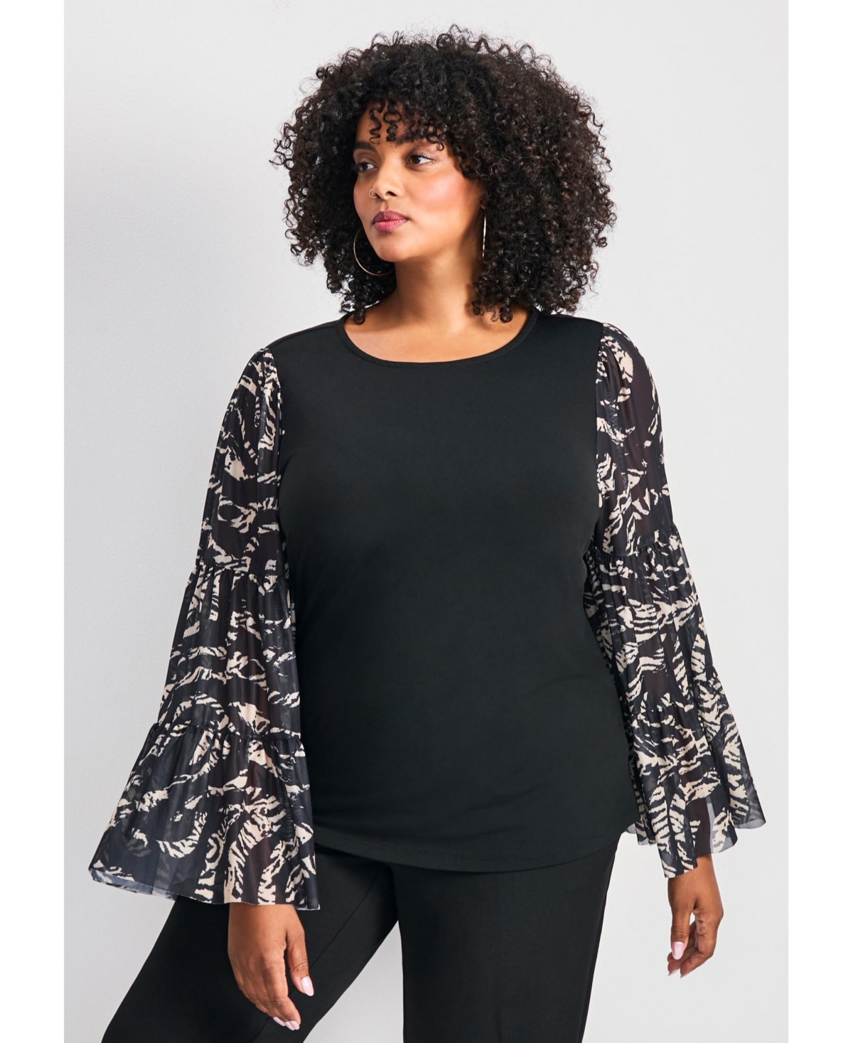Avenue Women's Mylo Mesh Bell Sleeve Top