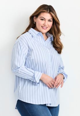 Women's Classic Stripe Boyfriend Shirt