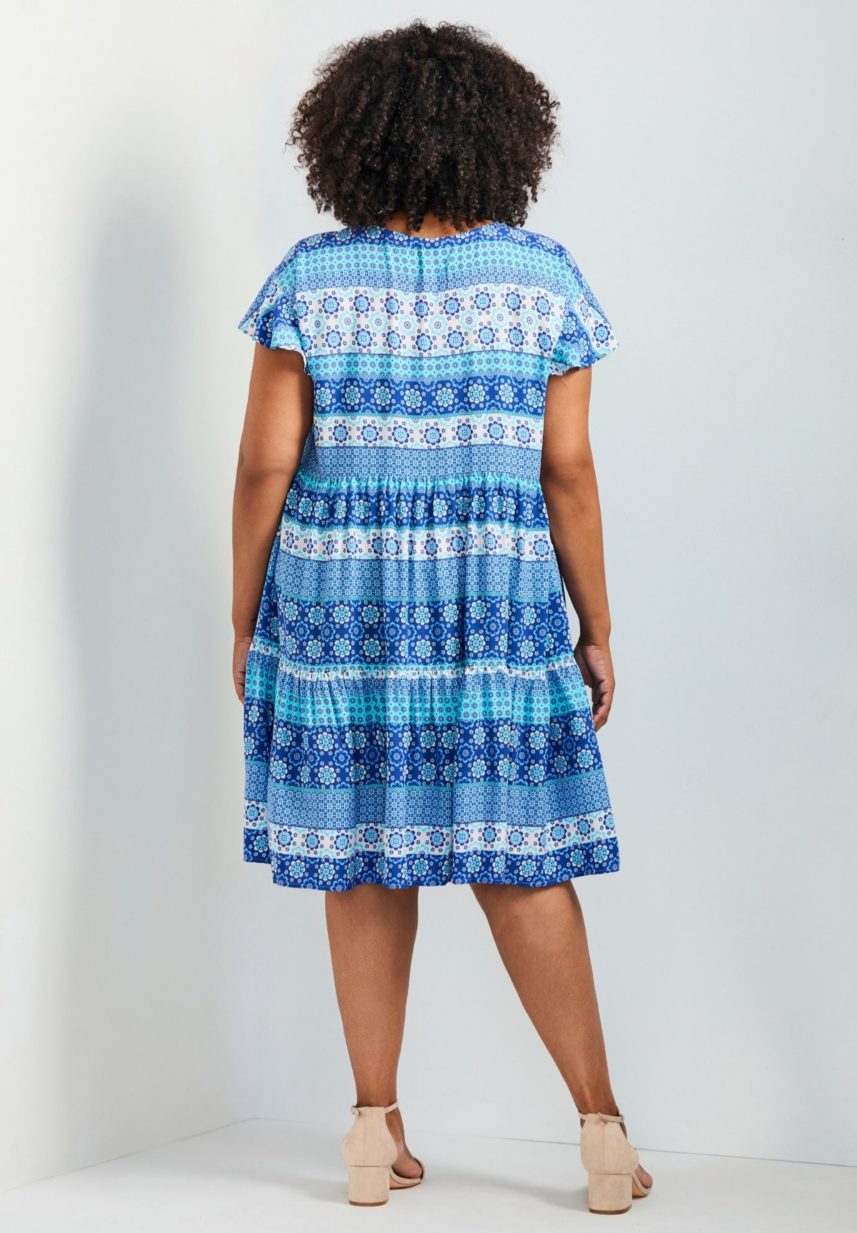 Avenue Plus Unwind Tiers Women's Dress