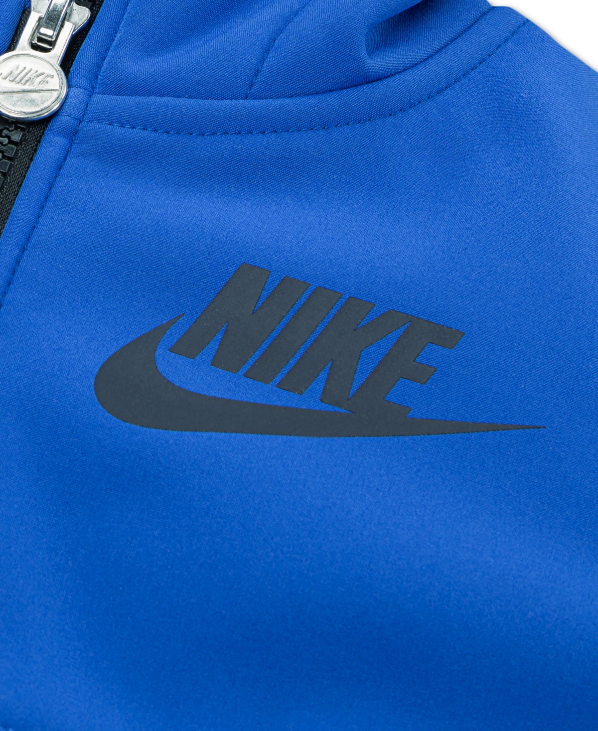 Nike Boys 2t-5 Hooded Full-zip Fleece Jacket In Blue