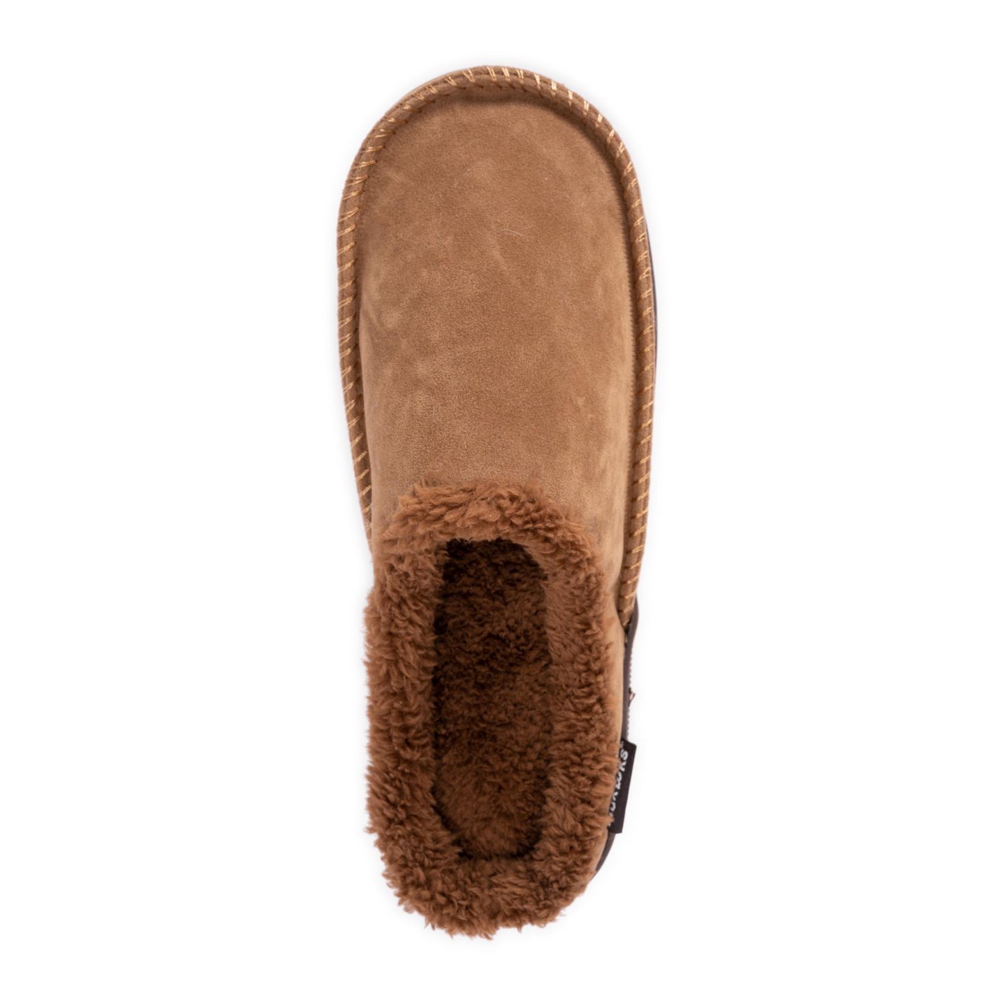 Мужские сабо MUK LUKS Faux Suede Clog Slippers, цвет: Верблюжий — фото 6