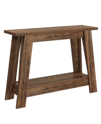 Farmhouse Entryway Table, 2-Tier Narrow Console Table Behind The Couch, Entryway Furniture