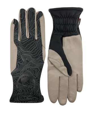 Men's Style Mattila by - Casual Men s Softshell Gloves with Leather Palm and Touchscreen Function