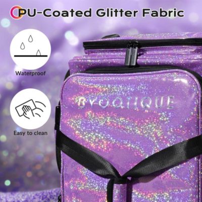 Rolling Dance Bag with Wheels Travel Duffle Bag Expandable FA Starry