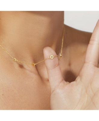 Flower Station Necklace - Rowena Necklace