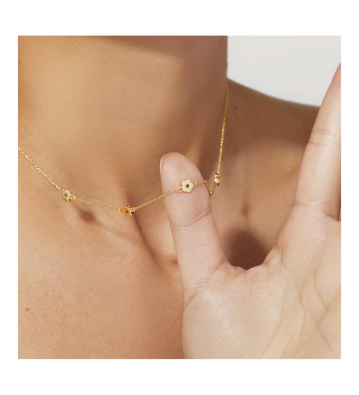 Ana Luisa Flower Station Necklace - Rowena Necklace