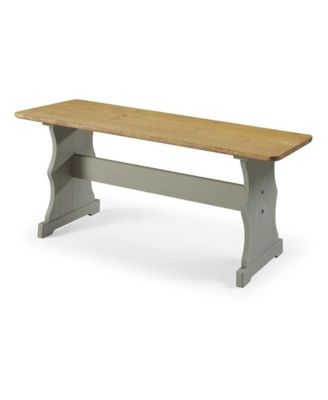 Solid Pine Corner Dining Booth in Corona Gray