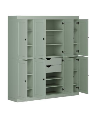Solid Wood 65-Inch Pantry Cabinet