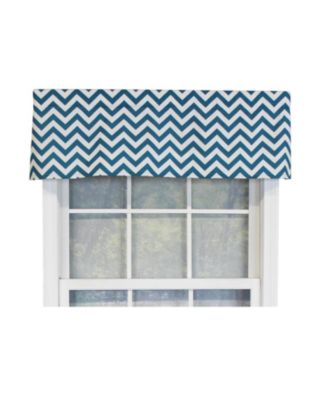 Zig-Zag Tailored 100% Cotton with Fully Lined 3" Rod Pocket Valnance for Windows 50" x 14"