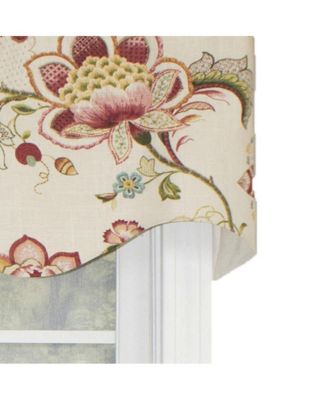 Ophelia Regal Style 3" Rod Pocket Valance 50" x 17" Multicolor by RLF Home